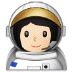 👩🏻‍🚀 woman astronaut: light skin tone display on Samsung